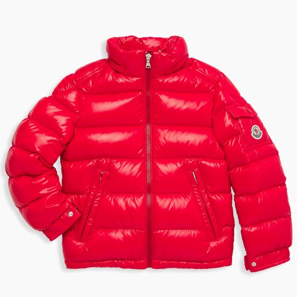 Moncler Red Boys Coat - Picture 4 of 13